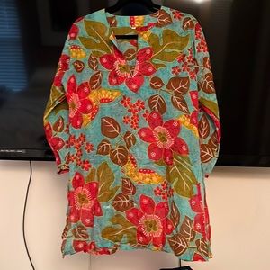 Beautiful linen cover-up